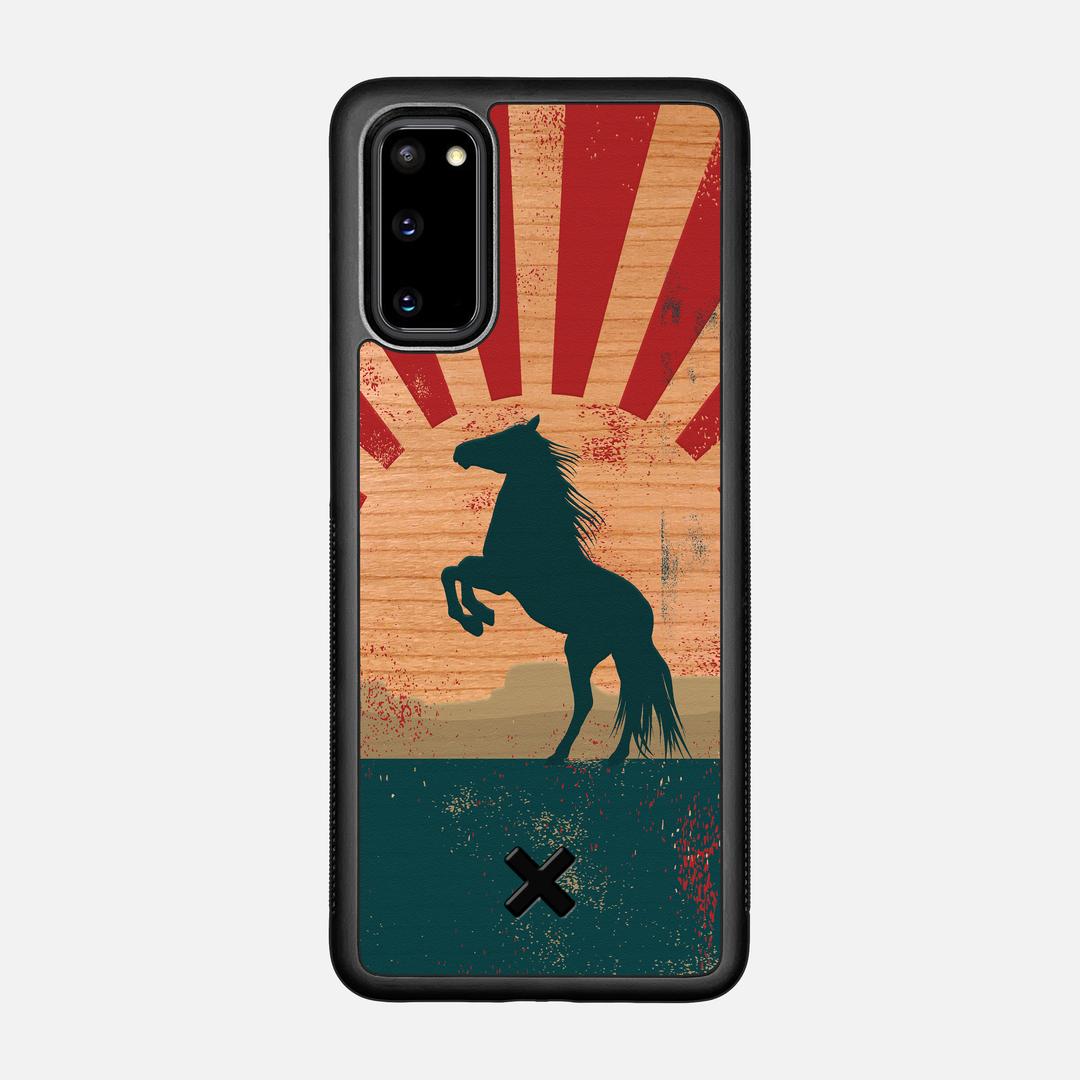 Mustang Case for the Samsung Galaxy S20 featuring a UV Printed Cherry Wood backer with the Keyway X Mark#Phone Model_Galaxy S20