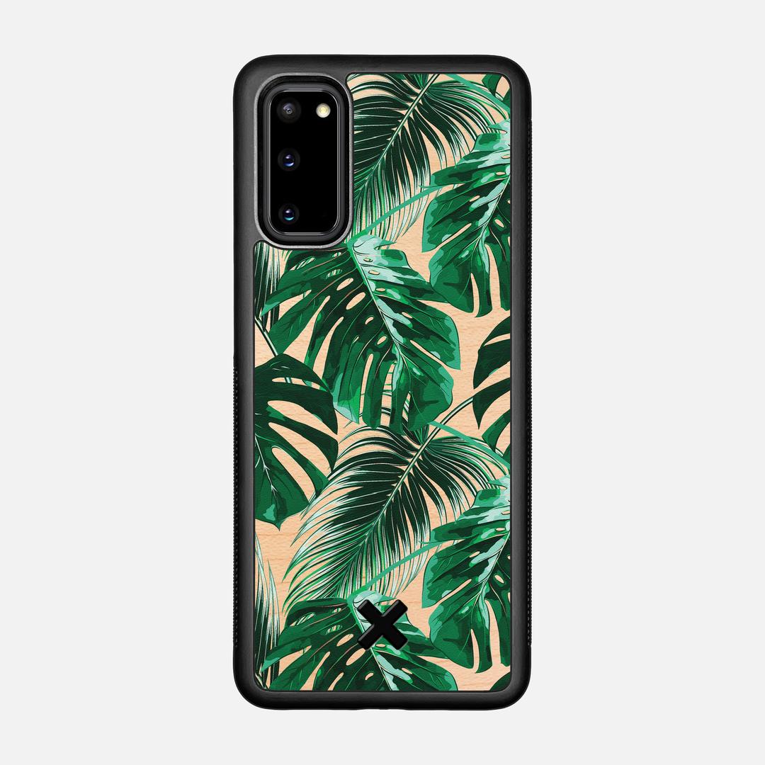 Palm Case for the Samsung Galaxy S20 featuring a UV Printed Maple Wood backer with the Keyway X Mark#Phone Model_Galaxy S20