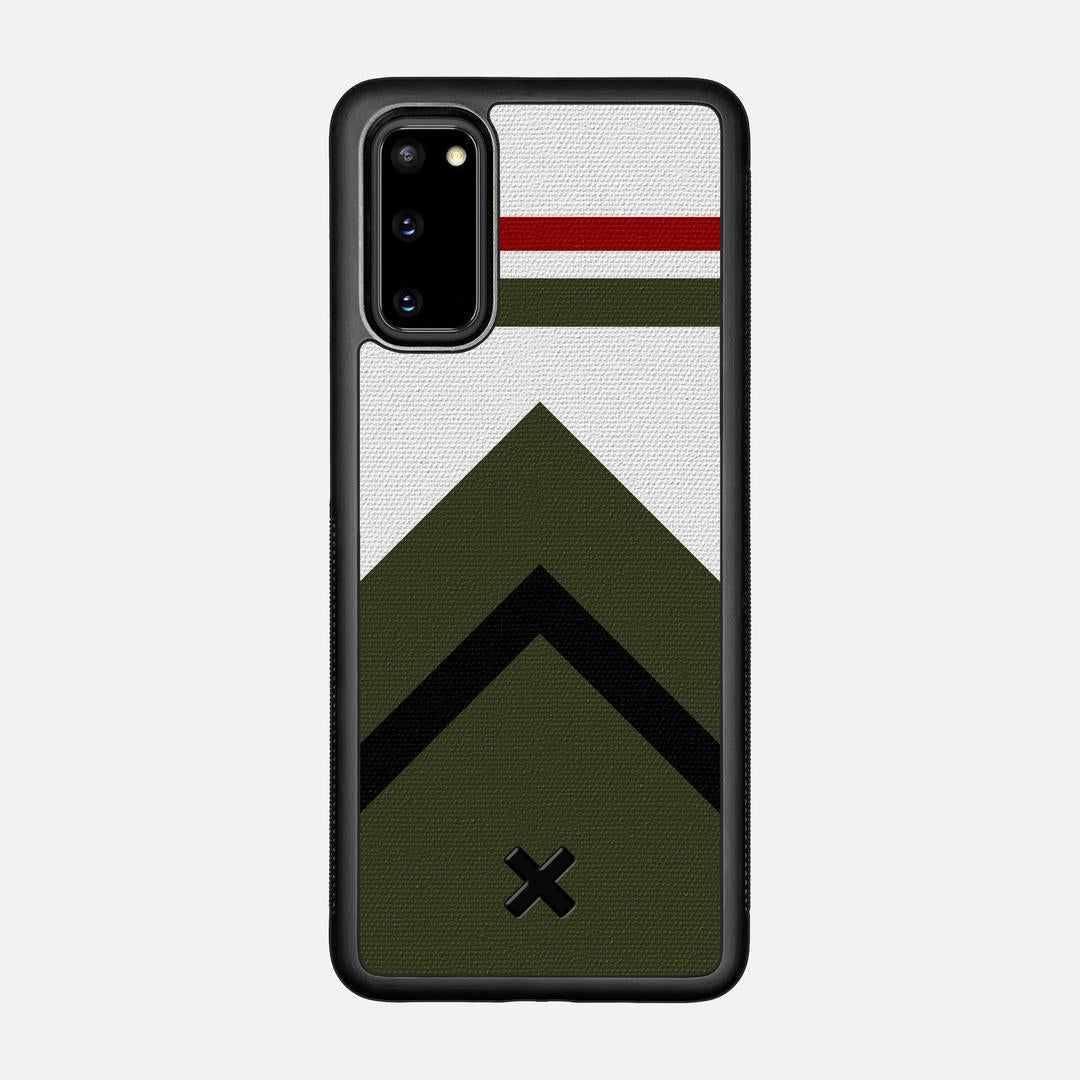Peak Case for the Samsung Galaxy S20 featuring a UV Printed Cotton Canvas backer with the Keyway X Mark#Phone Model_Galaxy S20