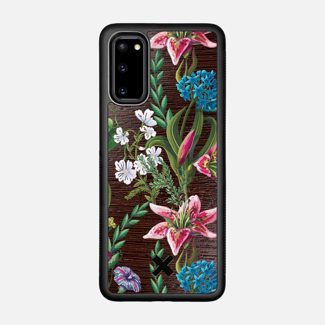 Stargazer Case for the Samsung Galaxy S20 featuring a UV Printed Wenge Wood backer with the Keyway X Mark#Phone Model_Galaxy S20