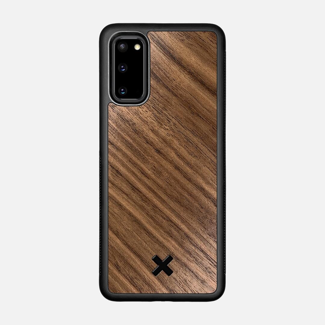 Walnut Pure Case for the Samsung Galaxy S20 featuring a Walnut Wood backer with the Keyway X Mark#Phone Model_Galaxy S20