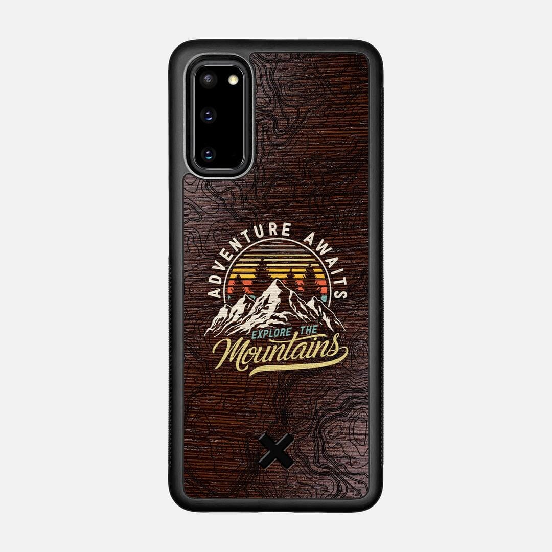 Wanderlust Case for the Samsung Galaxy S20 featuring a UV Printed Wenge Wood backer with the Keyway X Mark#Phone Model_Galaxy S20