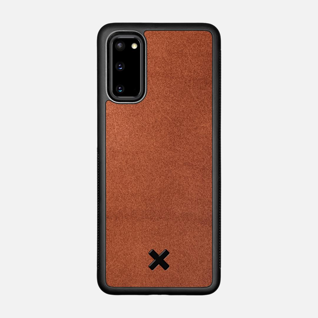 Whiskey Leather Case for the Samsung Galaxy S20 featuring a Genuine Leather backer with the Keyway X Mark#Phone Model_Galaxy S20