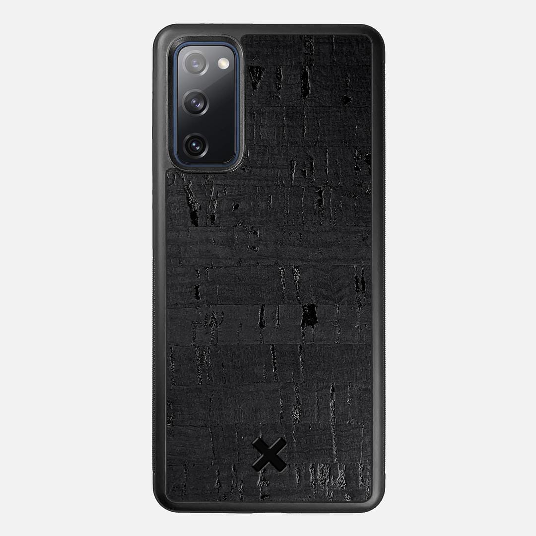 Black Cork Case for the Samsung Galaxy S20 FE featuring a Genuine Cork backer with the Keyway X Mark#Phone Model_Galaxy S20 FE