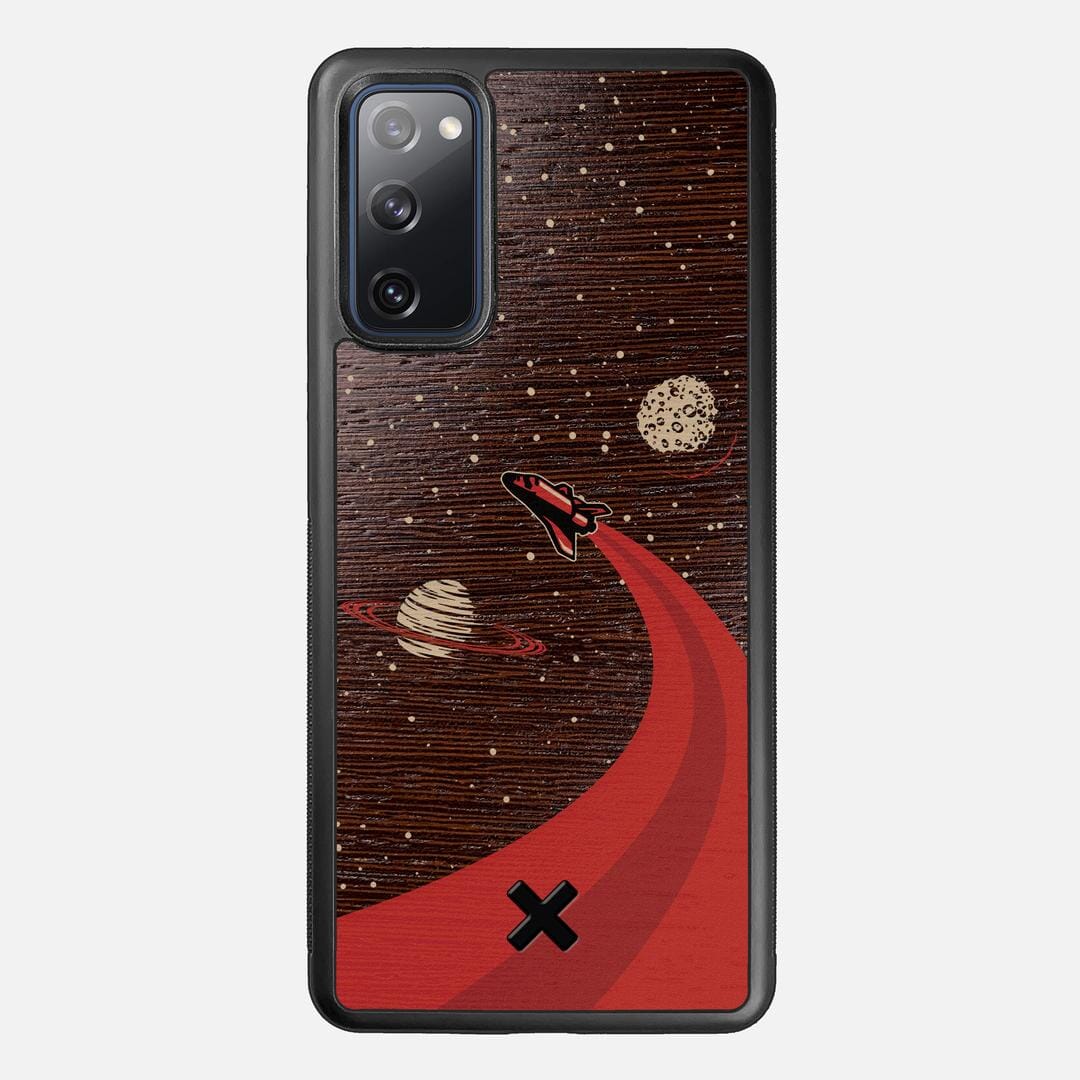 Booster Case for the Samsung Galaxy S20 FE featuring a UV Printed Wenge Wood backer with the Keyway X Mark#Phone Model_Galaxy S20 FE