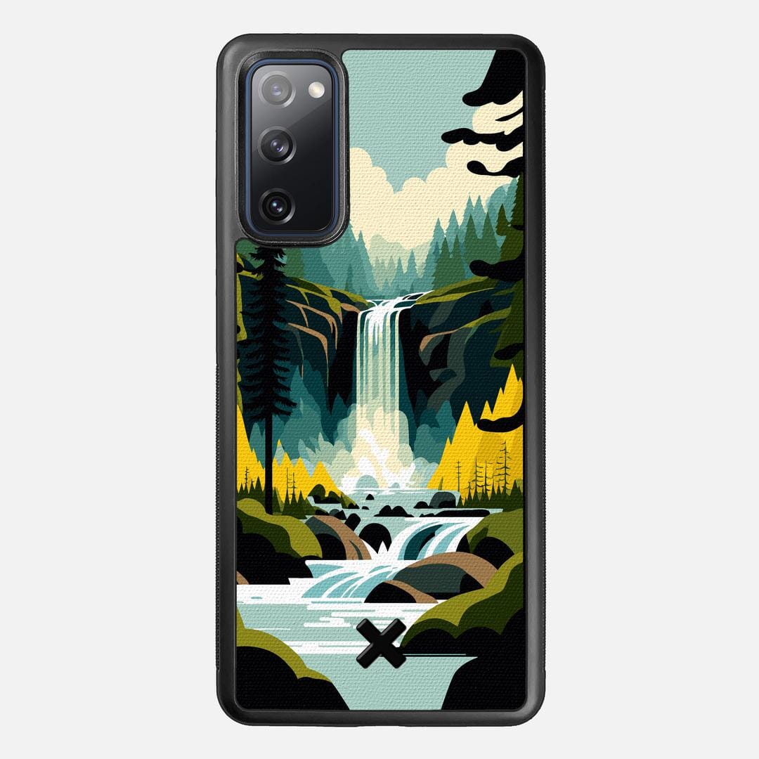 Cascade Case for the Samsung Galaxy S20 FE featuring a UV Printed Cotton Canvas backer with the Keyway X Mark#Phone Model_Galaxy S20 FE