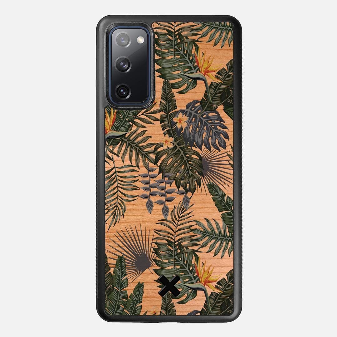 Flora Case for the Samsung Galaxy S20 FE featuring a UV Printed Cherry Wood backer with the Keyway X Mark#Phone Model_Galaxy S20 FE