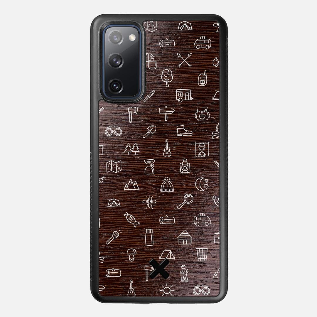Gear Case for the Samsung Galaxy S20 FE featuring a UV Printed Wenge Wood backer with the Keyway X Mark#Phone Model_Galaxy S20 FE