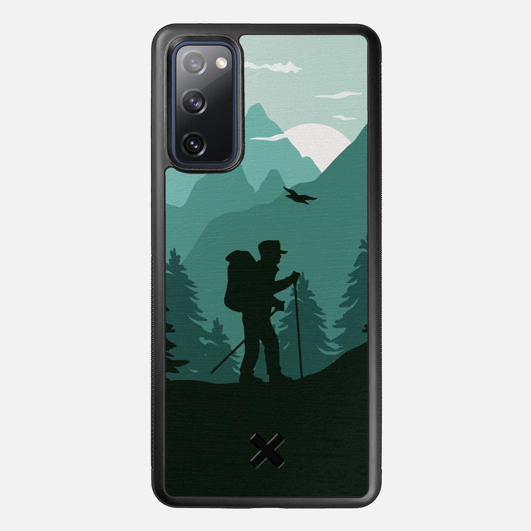 Hiker Case for the Samsung Galaxy S20 FE featuring a UV Printed Wenge Wood backer with the Keyway X Mark#Phone Model_Galaxy S20 FE