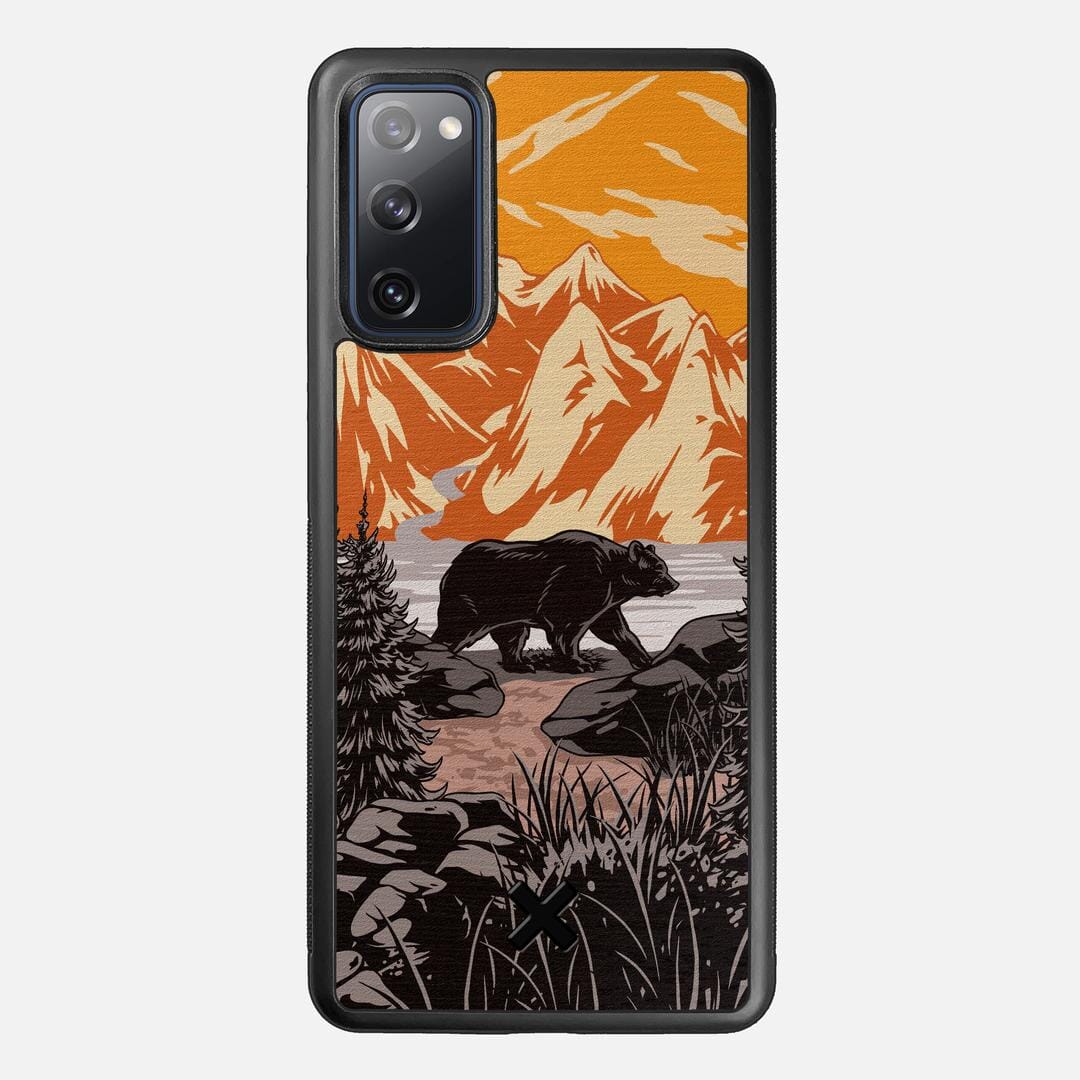 Kodiak Case for the Samsung Galaxy S20 FE featuring a UV Printed Wenge Wood backer with the Keyway X Mark#Phone Model_Galaxy S20 FE