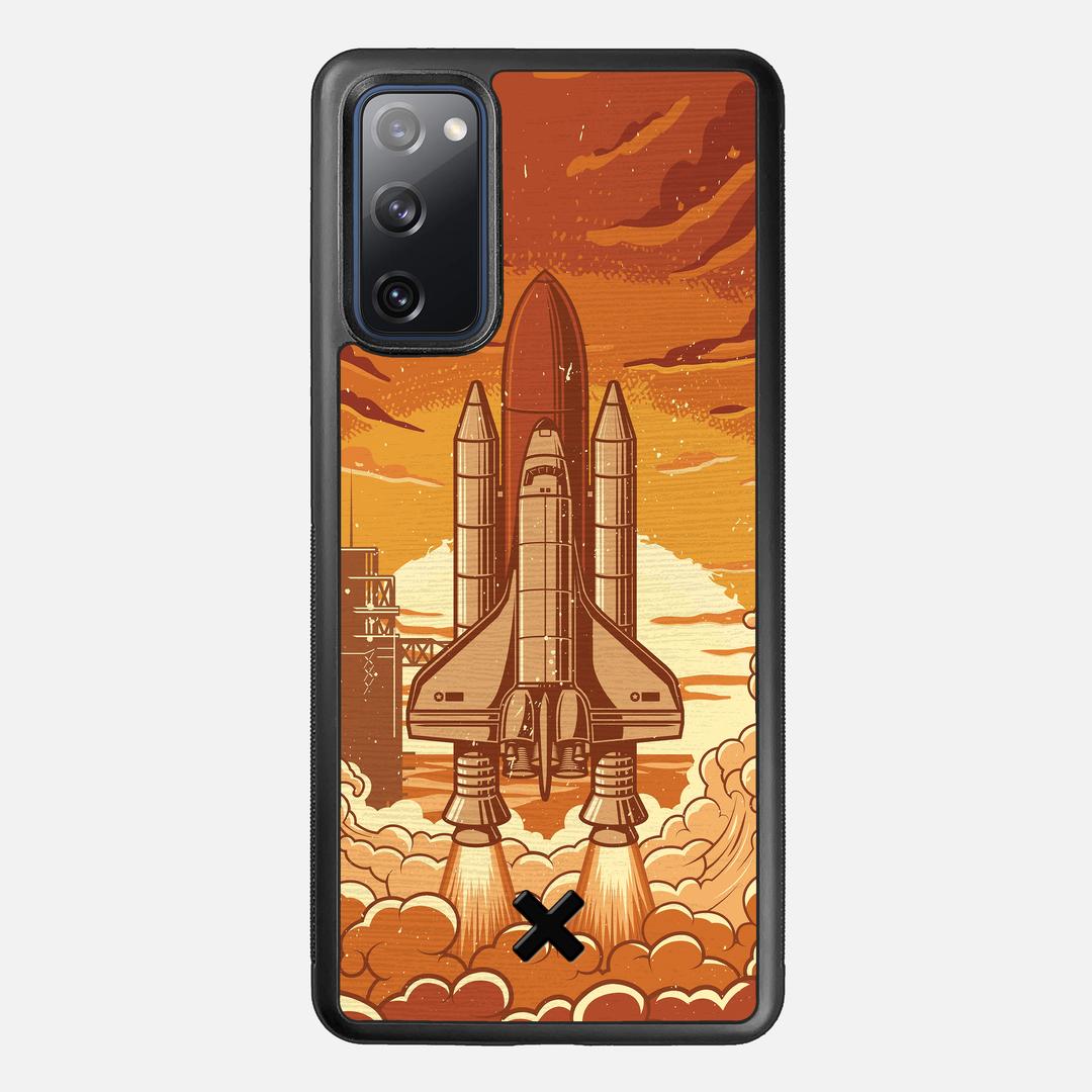 Launch Case for the Samsung Galaxy S20 FE featuring a UV Printed Wenge Wood backer with the Keyway X Mark#Phone Model_Galaxy S20 FE