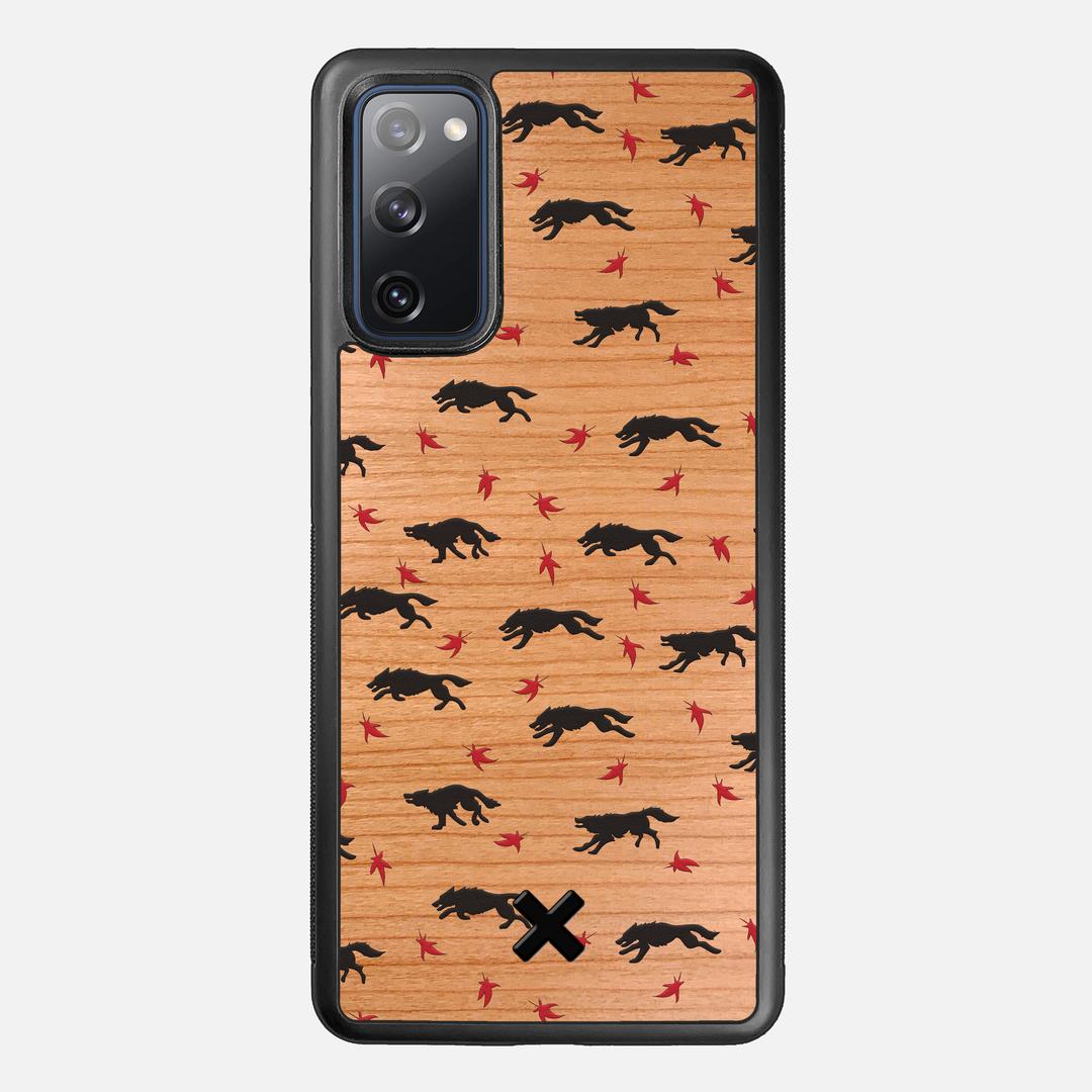 Lupine Case for the Samsung Galaxy S20 FE featuring a UV Printed Cherry Wood backer with the Keyway X Mark#Phone Model_Galaxy S20 FE