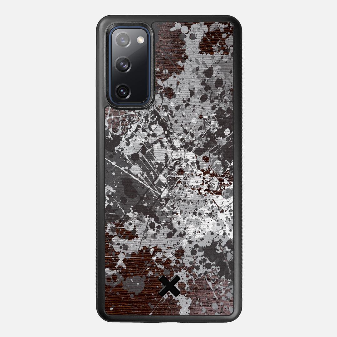 Mono Case for the Samsung Galaxy S20 FE featuring a UV Printed Wenge Wood backer with the Keyway X Mark#Phone Model_Galaxy S20 FE