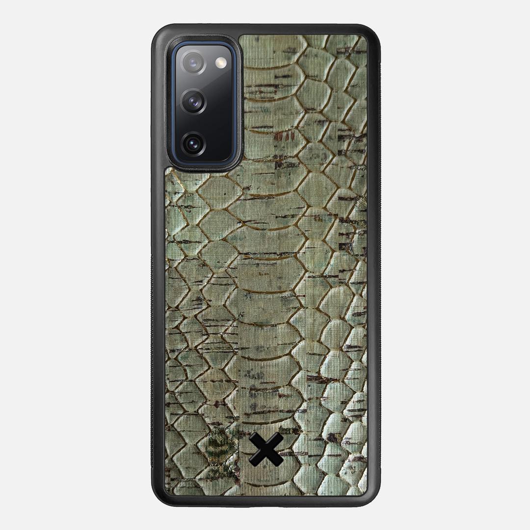 Python Cork Case for the Samsung Galaxy S20 FE featuring a Genuine Cork backer with the Keyway X Mark#Phone Model_Galaxy S20 FE