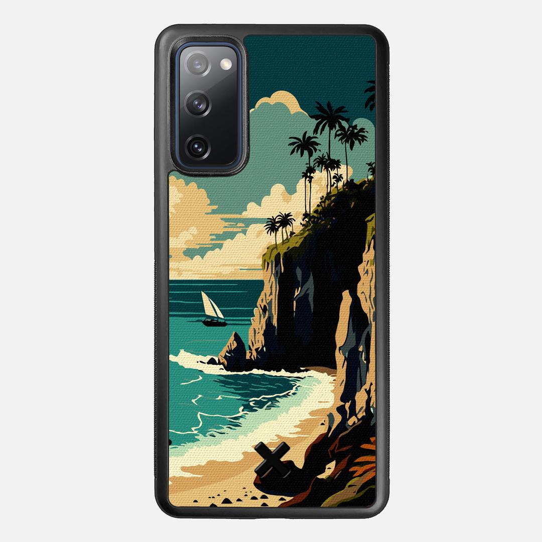 Seaside Case for the Samsung Galaxy S20 FE featuring a UV Printed Cotton Canvas backer with the Keyway X Mark#Phone Model_Galaxy S20 FE