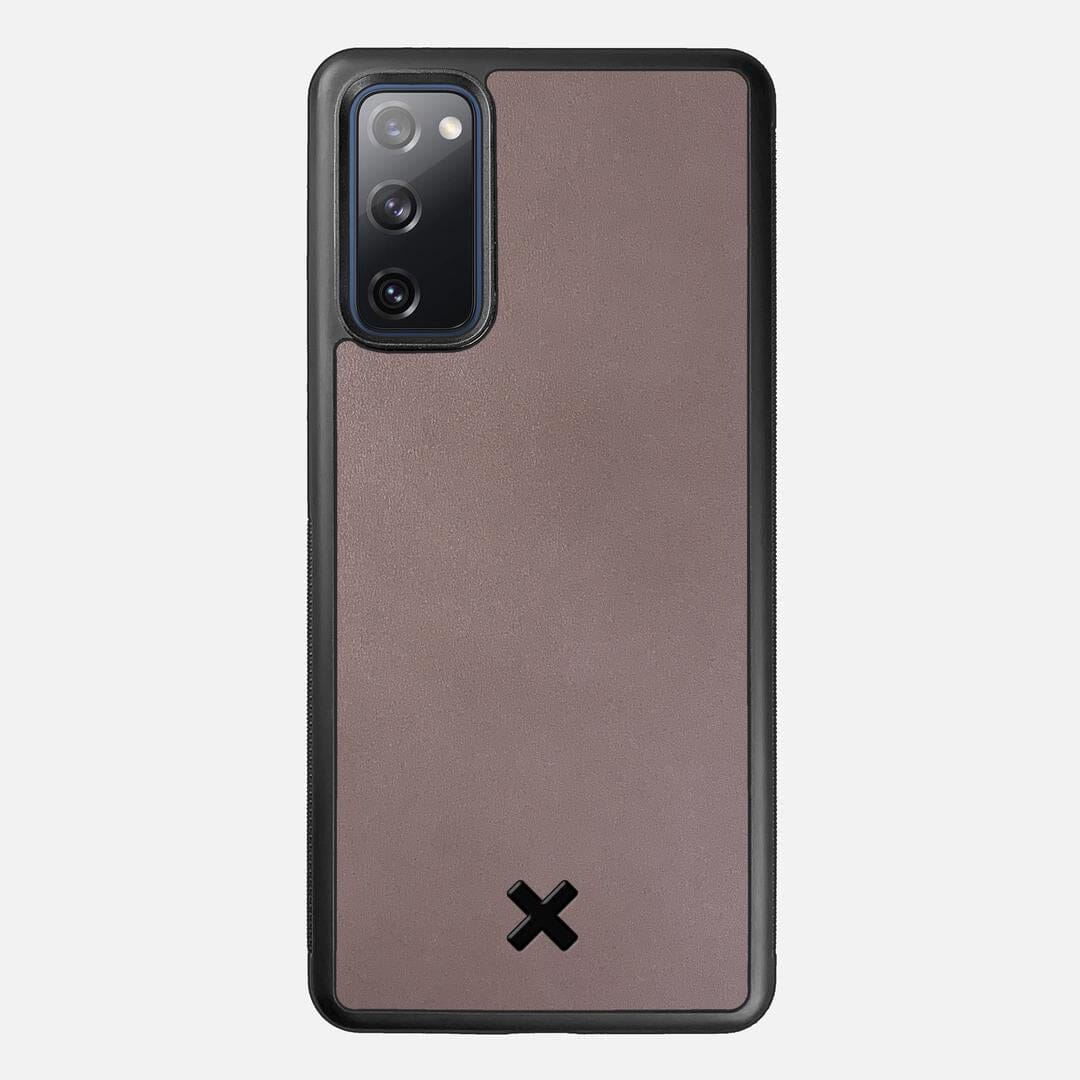 Slate Leather Case for the Samsung Galaxy S20 FE featuring a Genuine Leather backer with the Keyway X Mark#Phone Model_Galaxy S20 FE