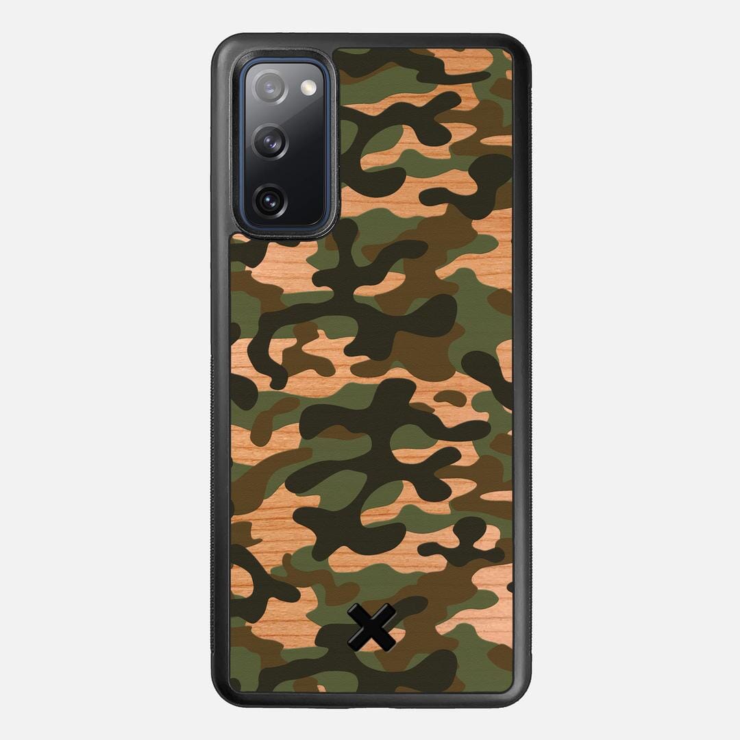 Trooper Case for the Samsung Galaxy S20 FE featuring a UV Printed and Cherry Wood backer with the Keyway X Mark#Phone Model_Galaxy S20 FE