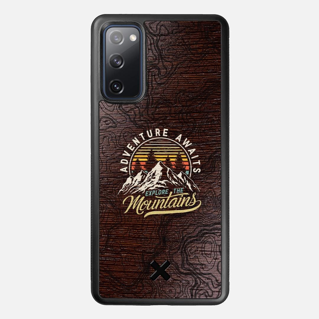 Wanderlust Case for the Samsung Galaxy S20 FE featuring a UV Printed Wenge Wood backer with the Keyway X Mark#Phone Model_Galaxy S20 FE