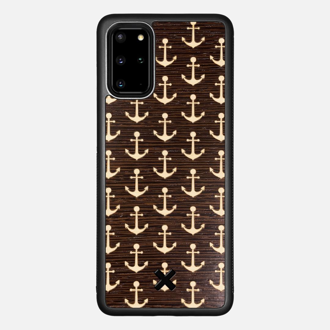 Anchor Case for the Samsung Galaxy S20 Plus featuring a Maple and Wenge Wood backer with the Keyway X Mark#Phone Model_Galaxy S20 Plus