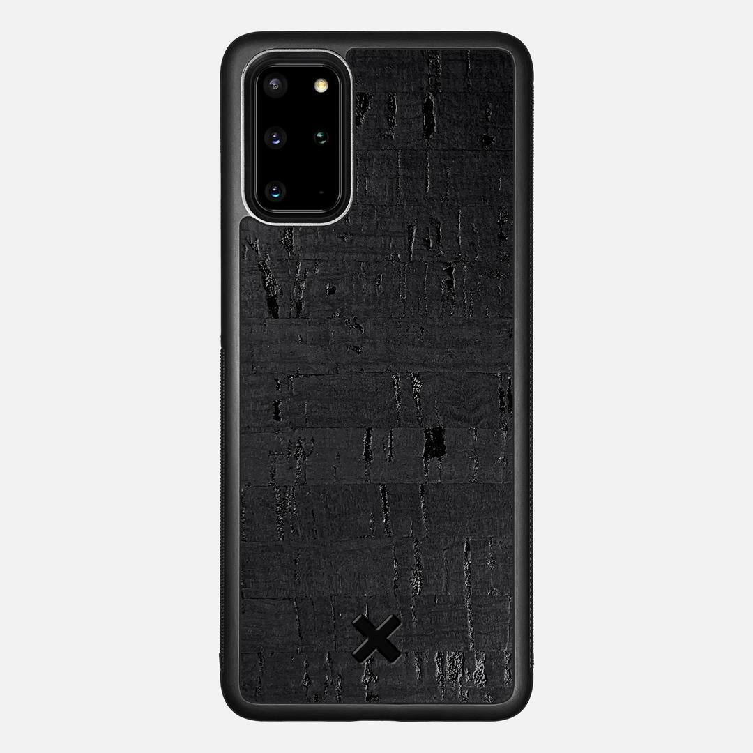 Black Cork Case for the Samsung Galaxy S20 Plus featuring a Genuine Cork backer with the Keyway X Mark#Phone Model_Galaxy S20 Plus