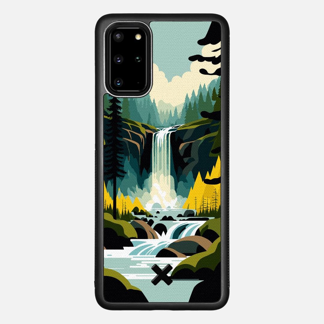 Cascade Case for the Samsung Galaxy S20 Plus featuring a UV Printed Cotton Canvas backer with the Keyway X Mark#Phone Model_Galaxy S20 Plus
