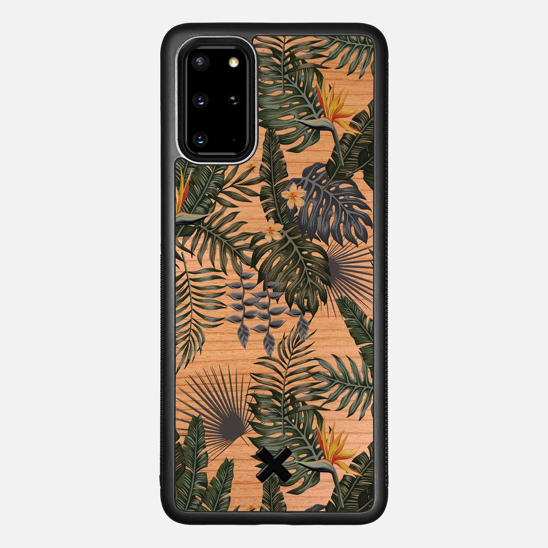 Flora Case for the Samsung Galaxy S20 Plus featuring a UV Printed Cherry Wood backer with the Keyway X Mark#Phone Model_Galaxy S20 Plus