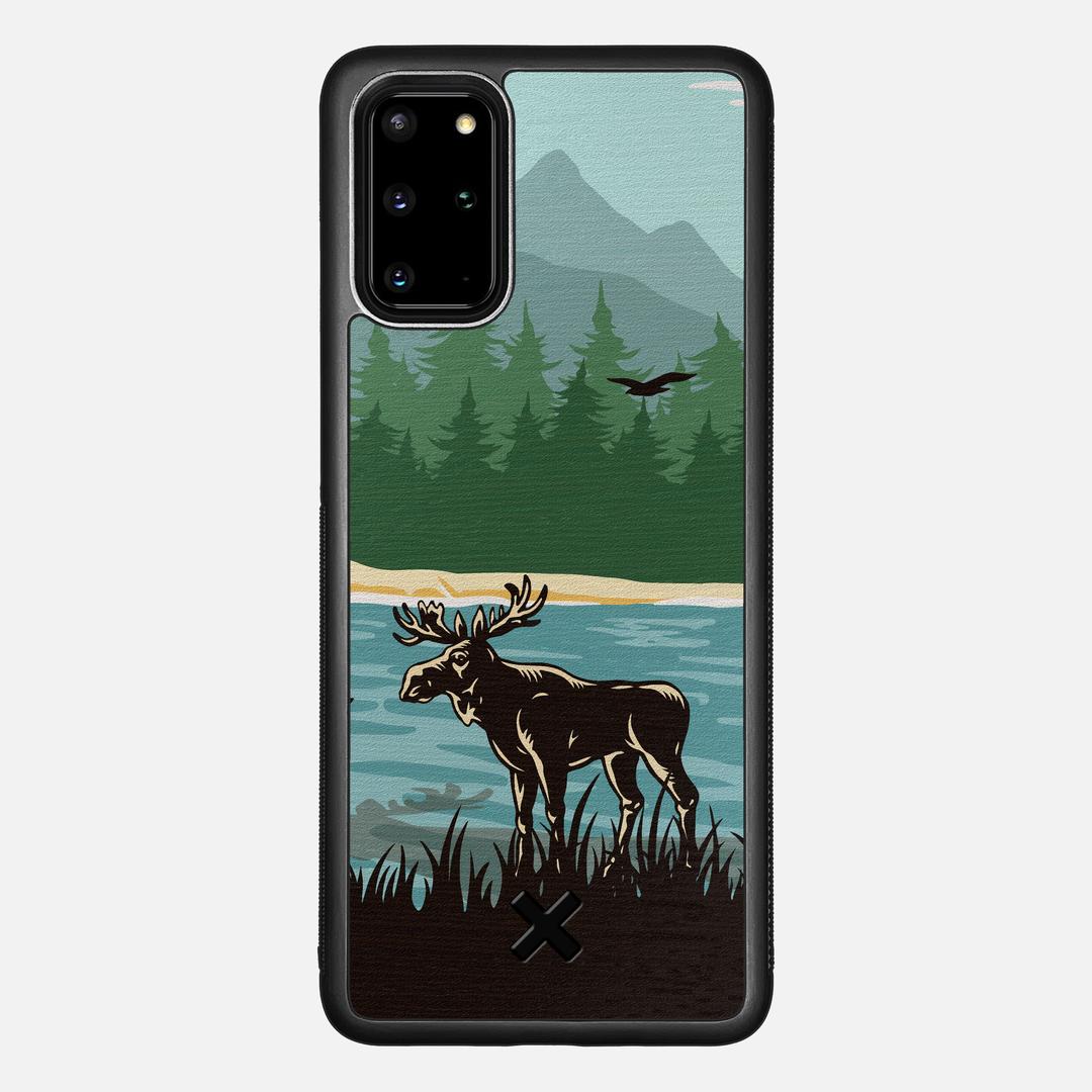 Moose Tracks Case for the Samsung Galaxy S20 Plus featuring a UV Printed Wenge Wood backer with the Keyway X Mark#Phone Model_Galaxy S20 Plus