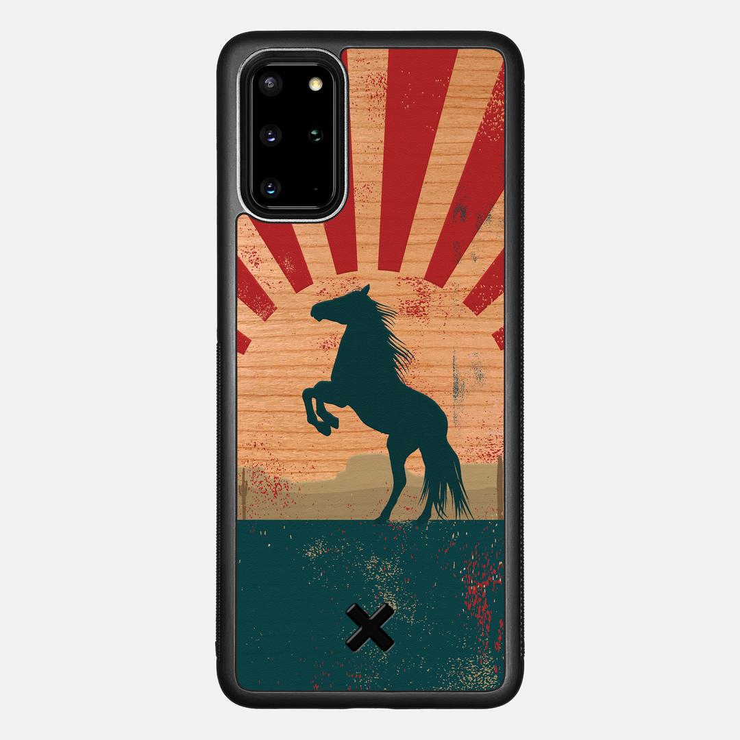 Mustang Case for the Samsung Galaxy S20 Plus featuring a UV Printed Cherry Wood backer with the Keyway X Mark#Phone Model_Galaxy S20 Plus