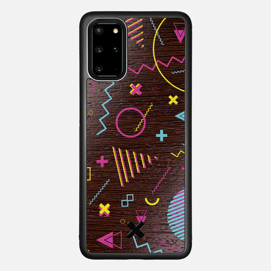 Neon Case for the Samsung Galaxy S20 Plus featuring a UV Printed Wenge Wood backer with the Keyway X Mark#Phone Model_Galaxy S20 Plus