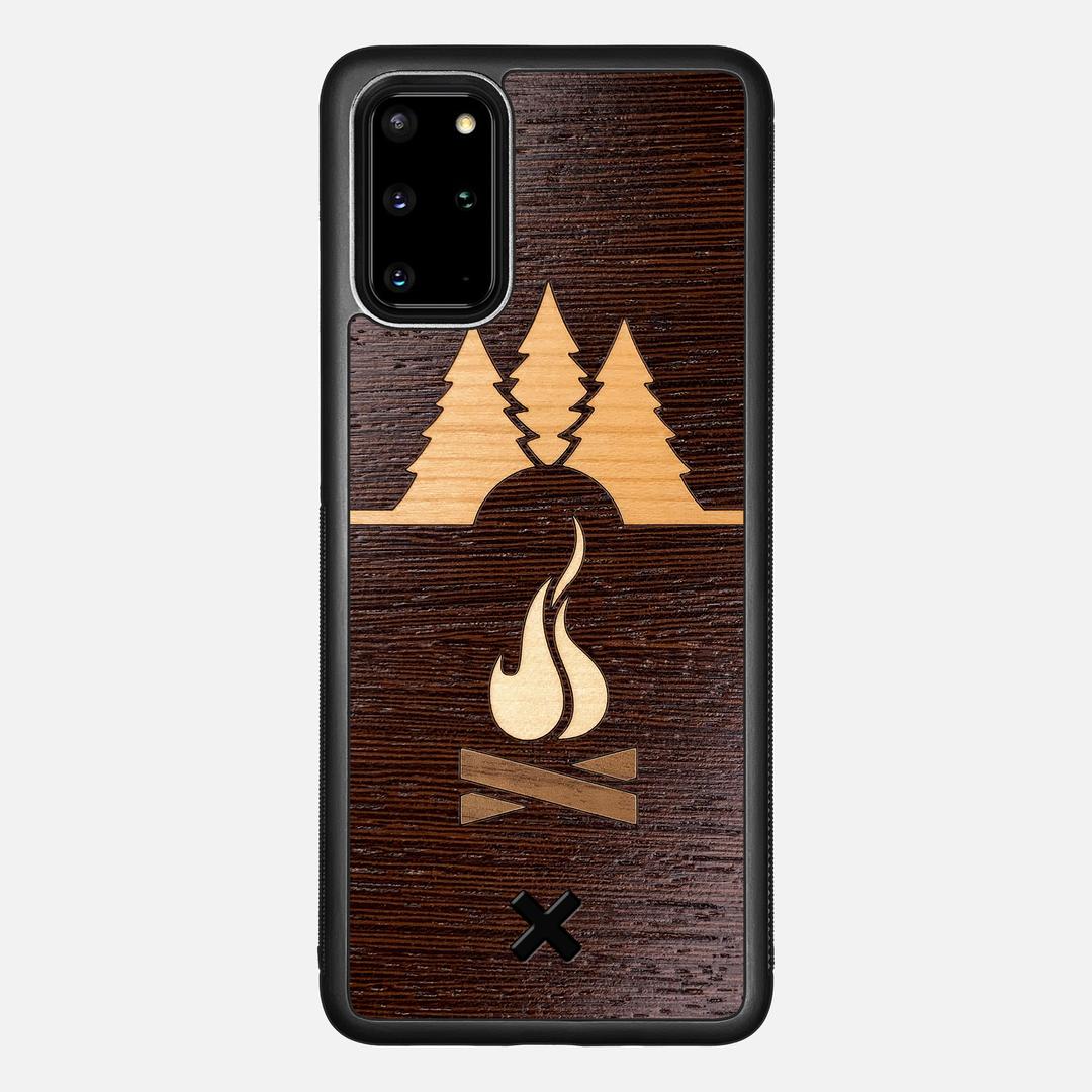Nomad Case for the Samsung Galaxy S20 Plus featuring a Wenge, Cherry, Maple, and Walnut Wood backer with the Keyway X Mark#Phone Model_Galaxy S20 Plus