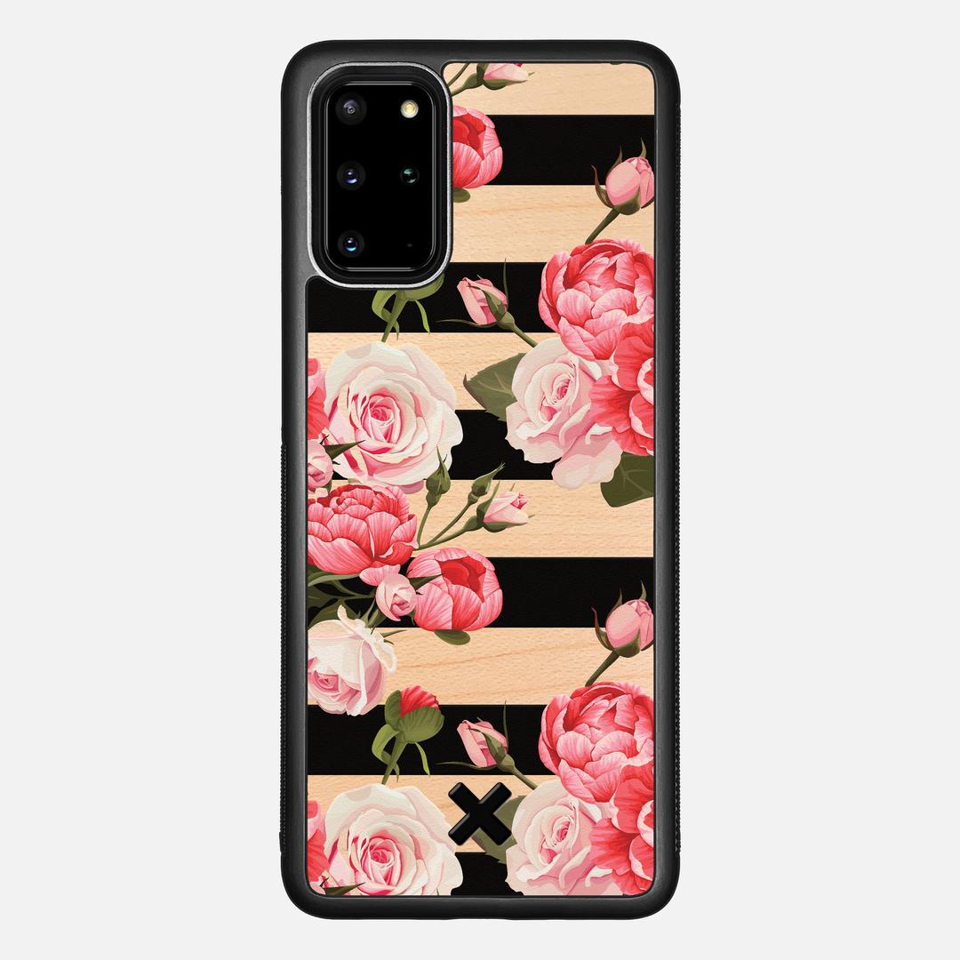 Peony Case for the Samsung Galaxy S20 Plus featuring a UV Printed Maple Wood backer with the Keyway X Mark#Phone Model_Galaxy S20 Plus