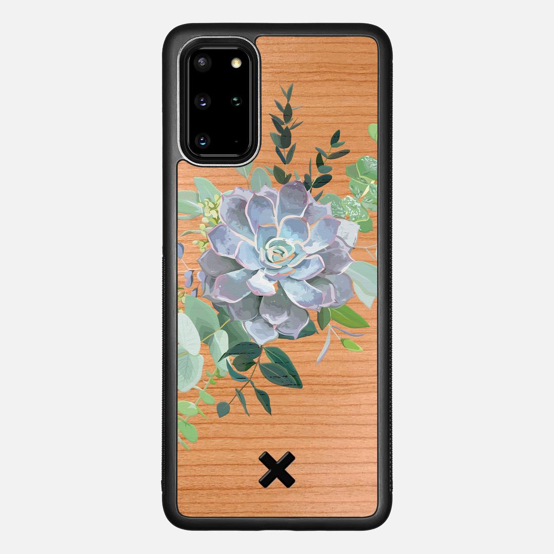 Pollux Case for the Samsung Galaxy S20 Plus featuring a UV Printed Cherry Wood backer with the Keyway X Mark#Phone Model_Galaxy S20 Plus