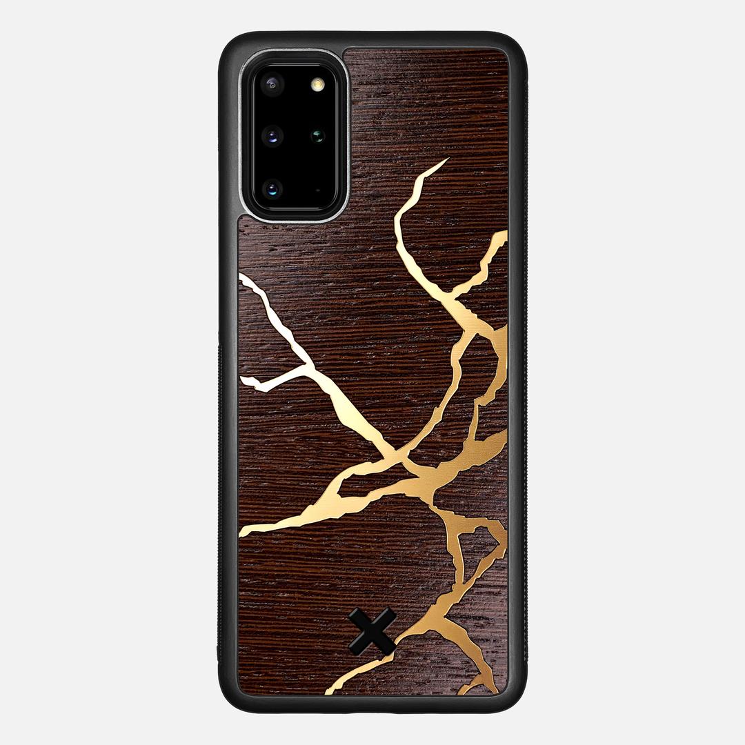 Restore Case for the Samsung Galaxy S20 Plus featuring a Gold and Wenge Wood backer with the Keyway X Mark#Phone Model_Galaxy S20 Plus