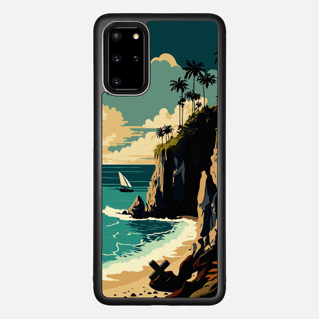 Seaside Case for the Samsung Galaxy S20 Plus featuring a UV Printed Cotton Canvas backer with the Keyway X Mark#Phone Model_Galaxy S20 Plus