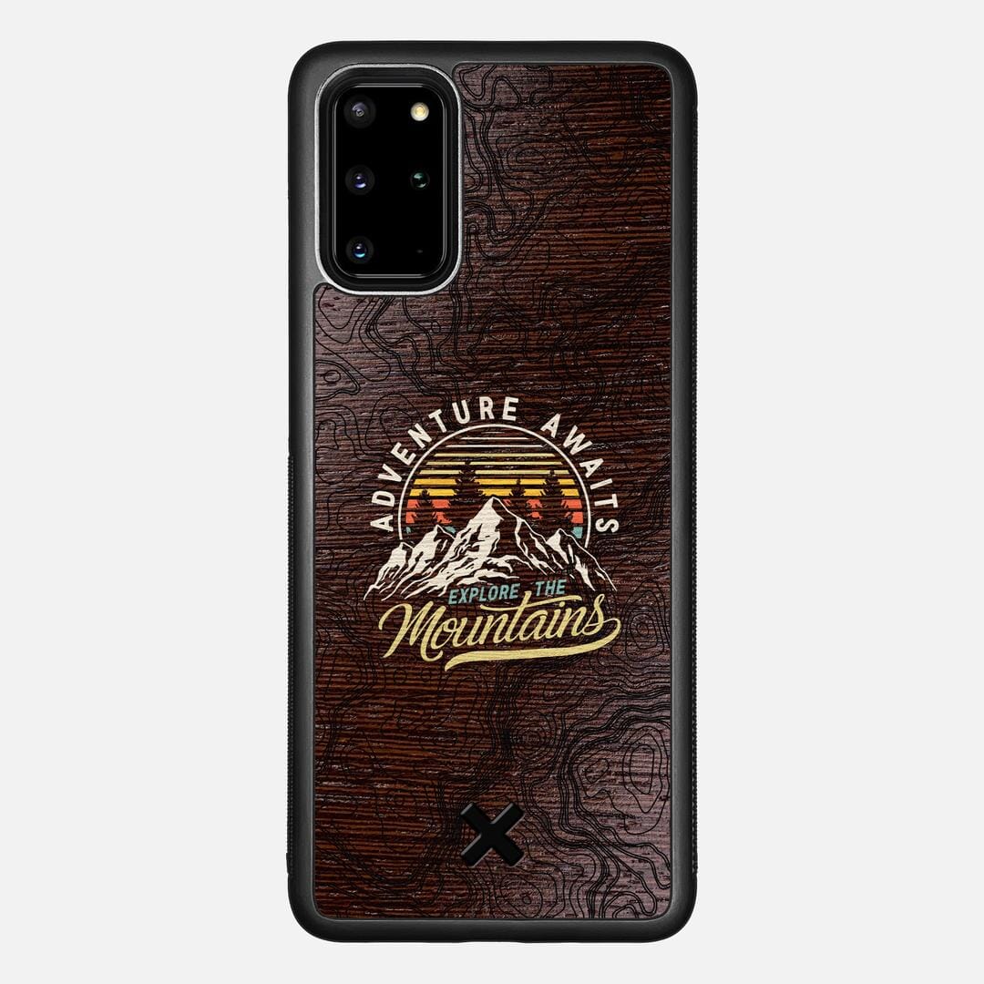 Wanderlust Case for the Samsung Galaxy S20 Plus featuring a UV Printed Wenge Wood backer with the Keyway X Mark#Phone Model_Galaxy S20 Plus