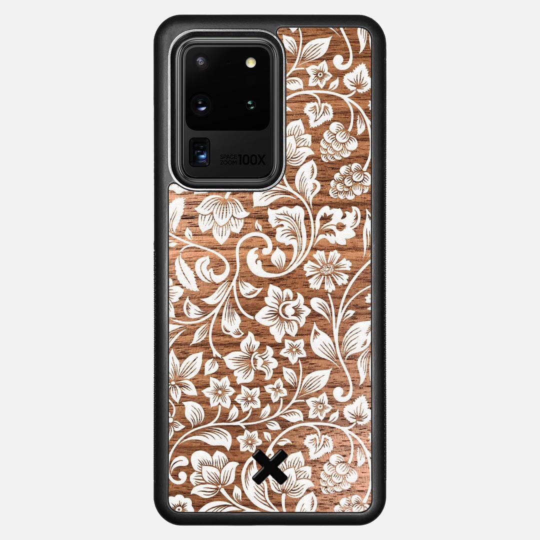 Blossom Case for the Samsung Galaxy S20 Ultra featuring a UV Printed Walnut Wood backer with the Keyway X Mark#Phone Model_Galaxy S20 Ultra