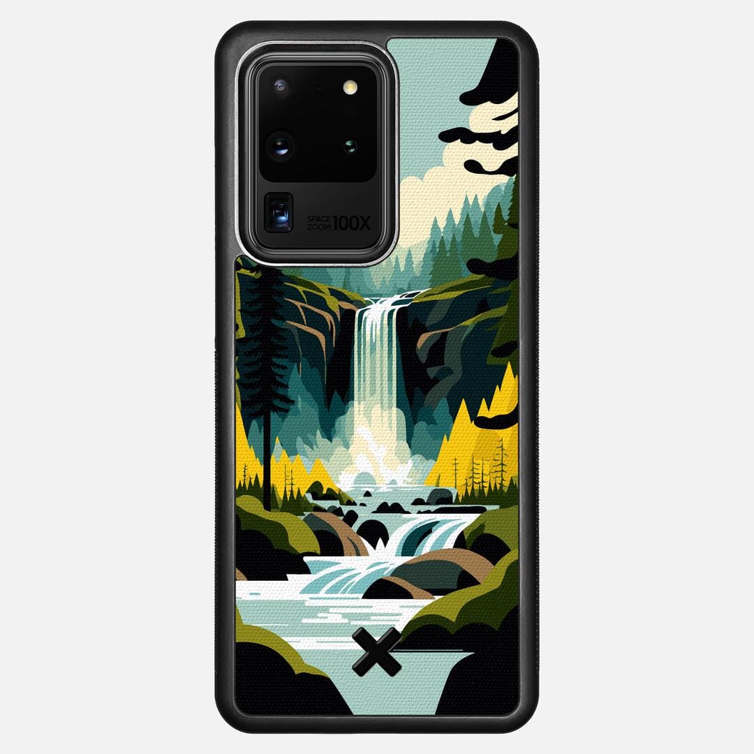 Cascade Case for the Samsung Galaxy S20 Ultra featuring a UV Printed Cotton Canvas backer with the Keyway X Mark#Phone Model_Galaxy S20 Ultra