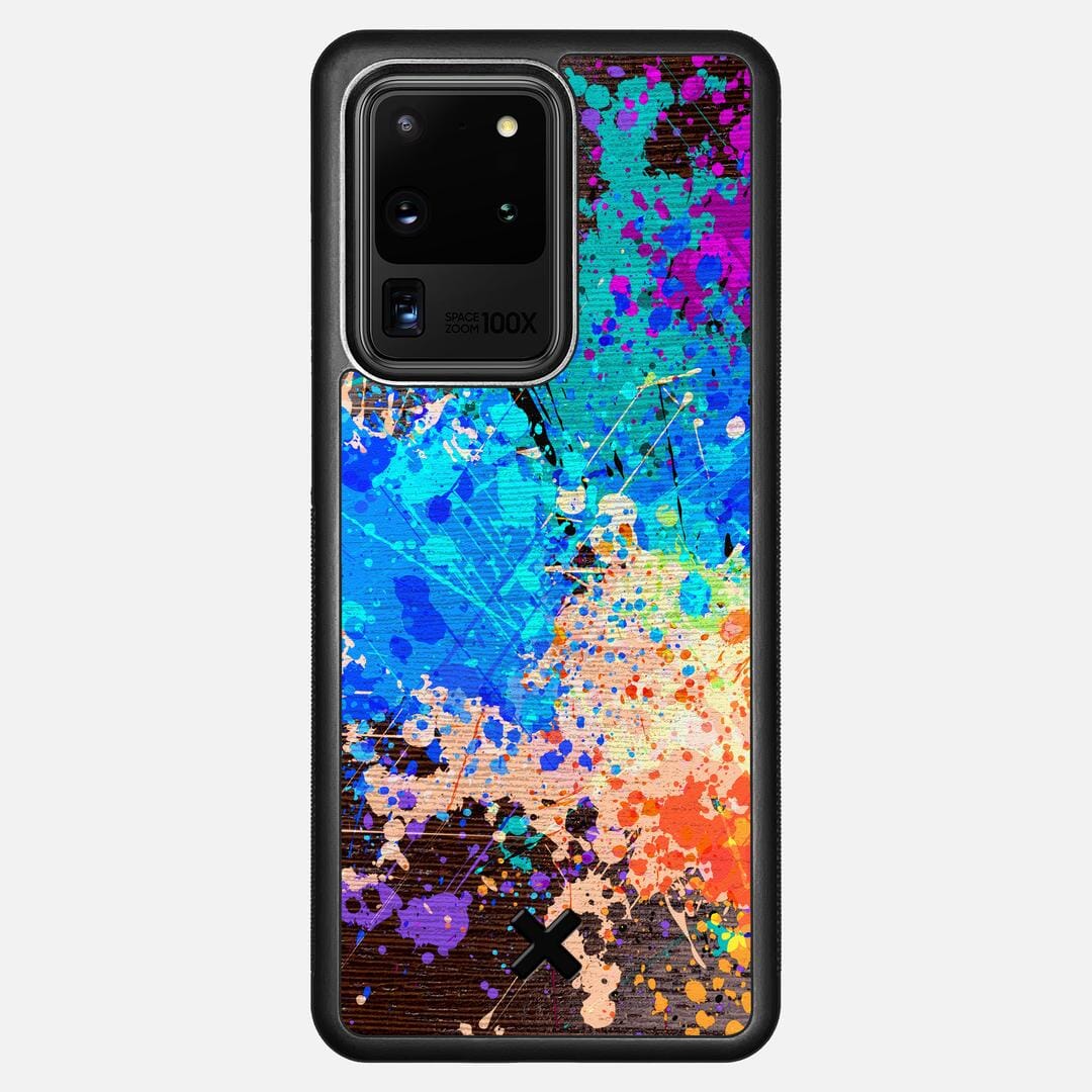 Chroma Case for the Samsung Galaxy S20 Ultra featuring a UV Printed Wenge Wood backer with the Keyway X Mark#Phone Model_Galaxy S20 Ultra