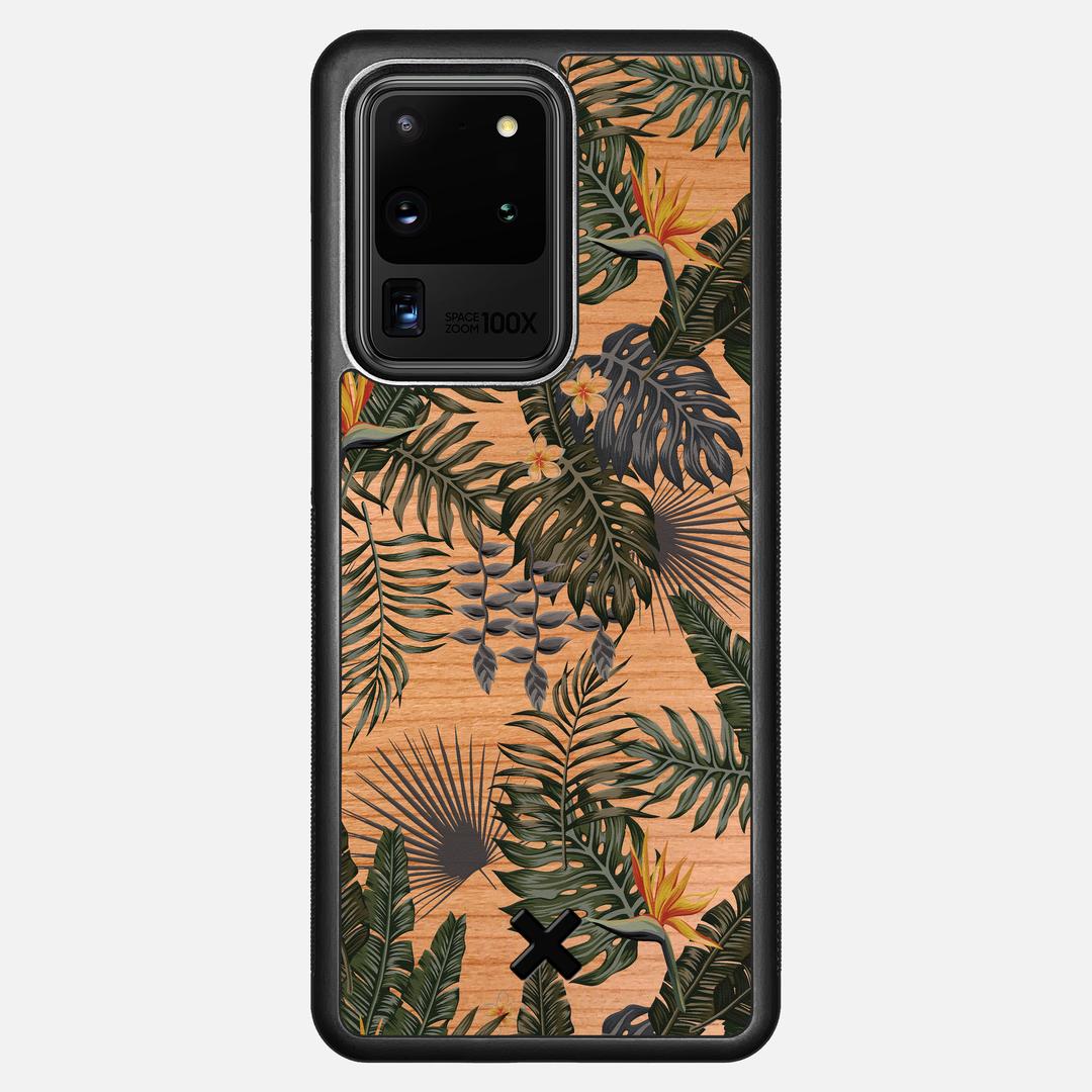 Flora Case for the Samsung Galaxy S20 Ultra featuring a UV Printed Cherry Wood backer with the Keyway X Mark#Phone Model_Galaxy S20 Ultra