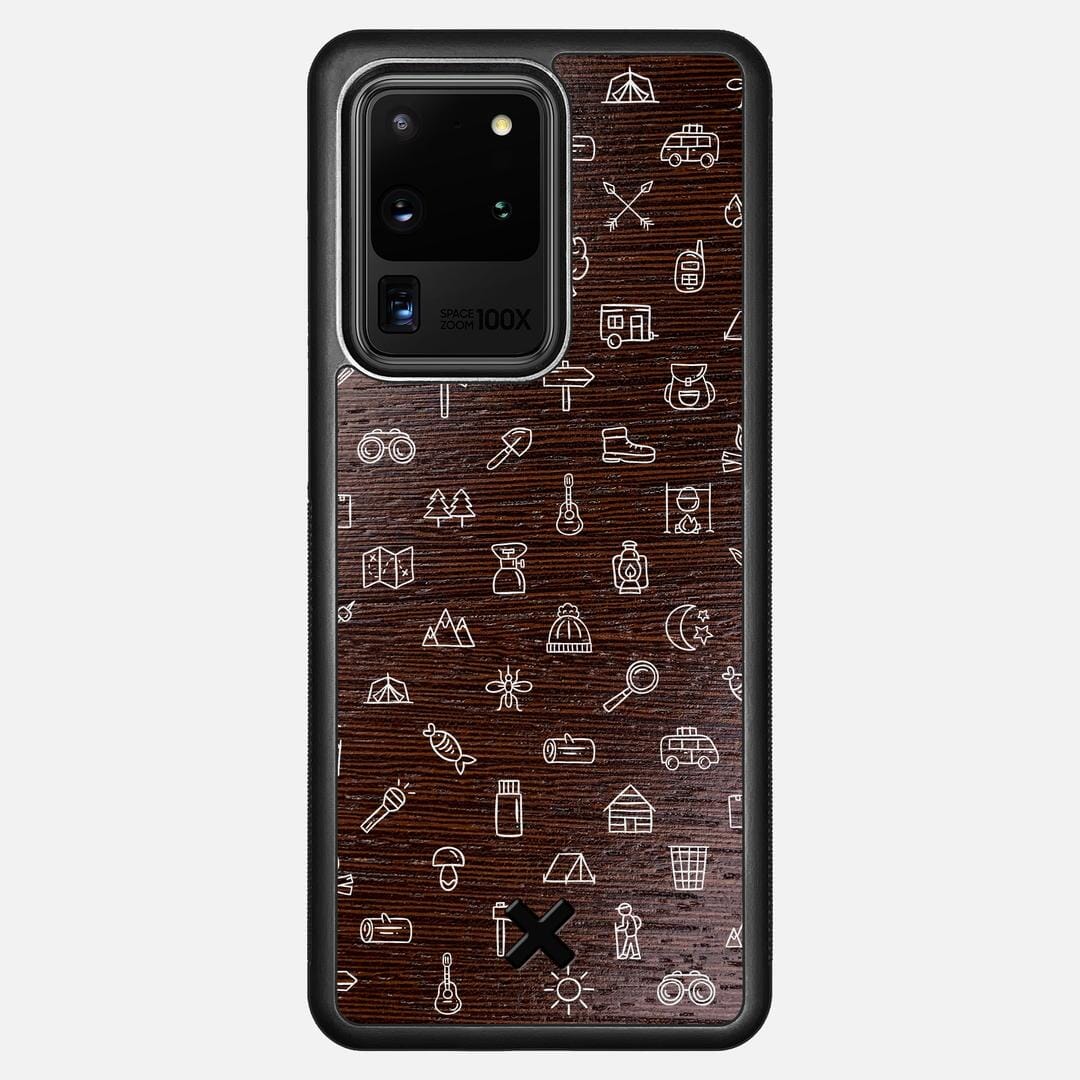 Gear Case for the Samsung Galaxy S20 Ultra featuring a UV Printed Wenge Wood backer with the Keyway X Mark#Phone Model_Galaxy S20 Ultra