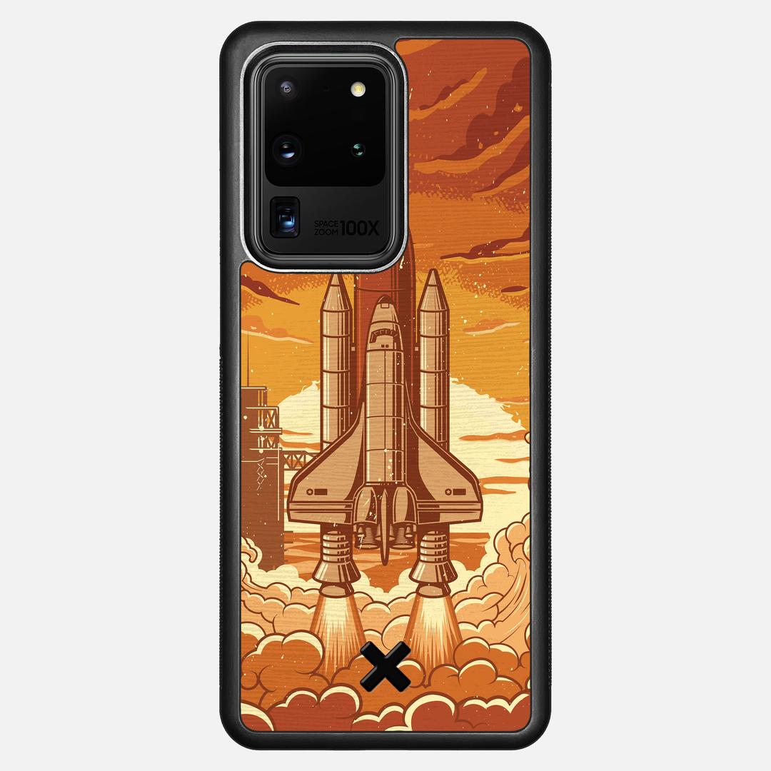 Launch Case for the Samsung Galaxy S20 Ultra featuring a UV Printed Wenge Wood backer with the Keyway X Mark#Phone Model_Galaxy S20 Ultra