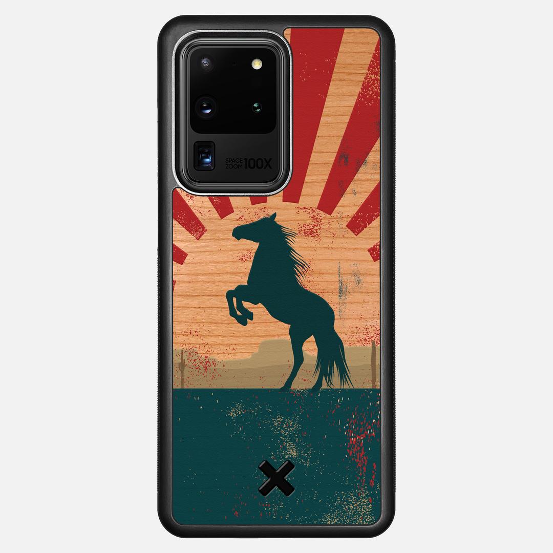 Mustang Case for the Samsung Galaxy S20 Ultra featuring a UV Printed Cherry Wood backer with the Keyway X Mark#Phone Model_Galaxy S20 Ultra