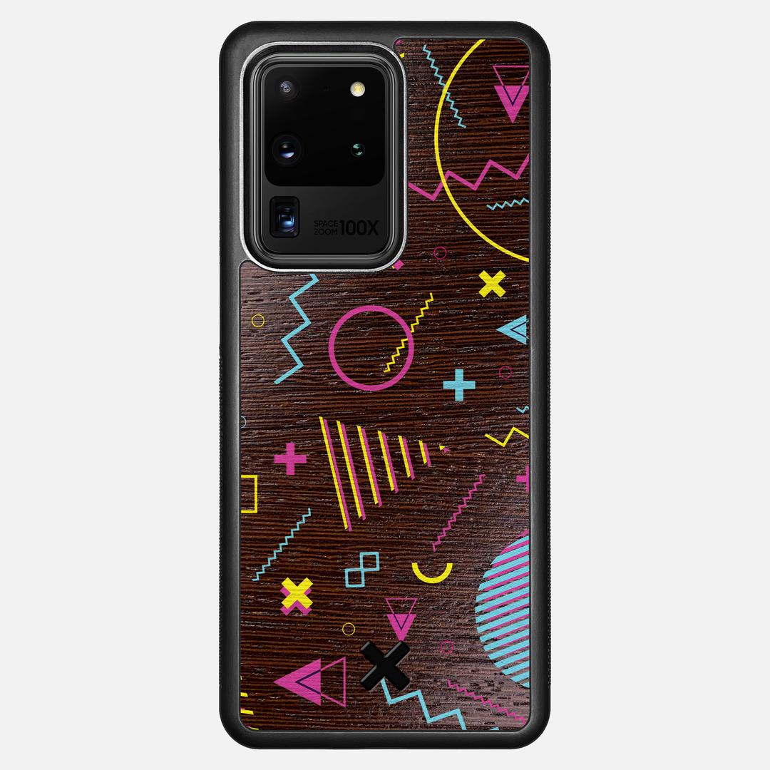 Neon Case for the Samsung Galaxy S20 Ultra featuring a UV Printed Wenge Wood backer with the Keyway X Mark#Phone Model_Galaxy S20 Ultra