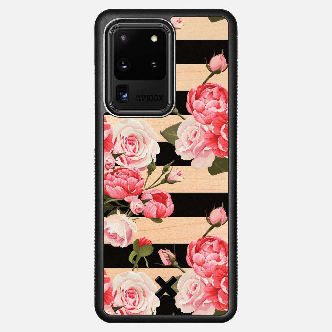 Peony Case for the Samsung Galaxy S20 Ultra featuring a UV Printed Maple Wood backer with the Keyway X Mark#Phone Model_Galaxy S20 Ultra
