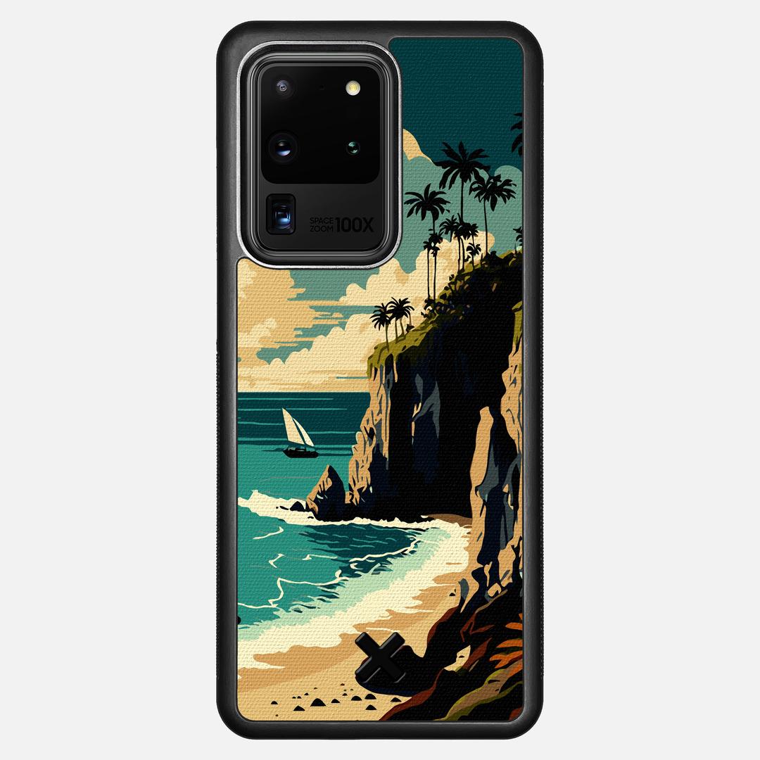 Seaside Case for the Samsung Galaxy S20 Ultra featuring a UV Printed Cotton Canvas backer with the Keyway X Mark#Phone Model_Galaxy S20 Ultra