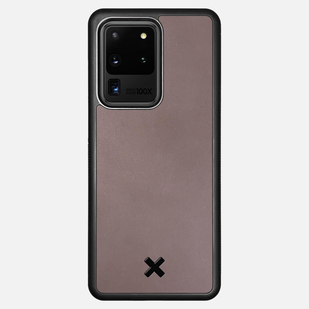 Slate Leather Case for the Samsung Galaxy S20 Ultra featuring a Genuine Leather backer with the Keyway X Mark#Phone Model_Galaxy S20 Ultra