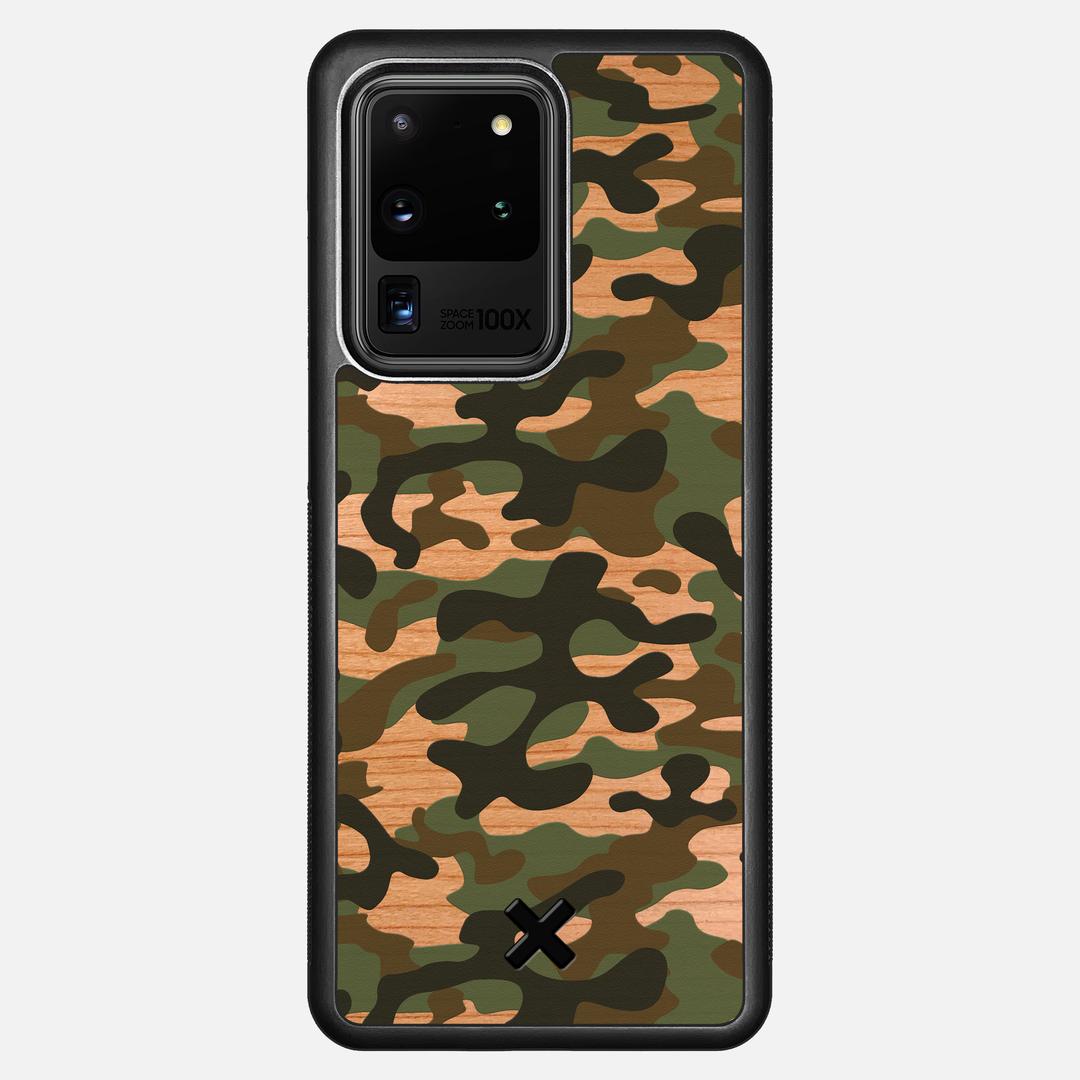 Trooper Case for the Samsung Galaxy S20 Ultra featuring a UV Printed and Cherry Wood backer with the Keyway X Mark#Phone Model_Galaxy S20 Ultra