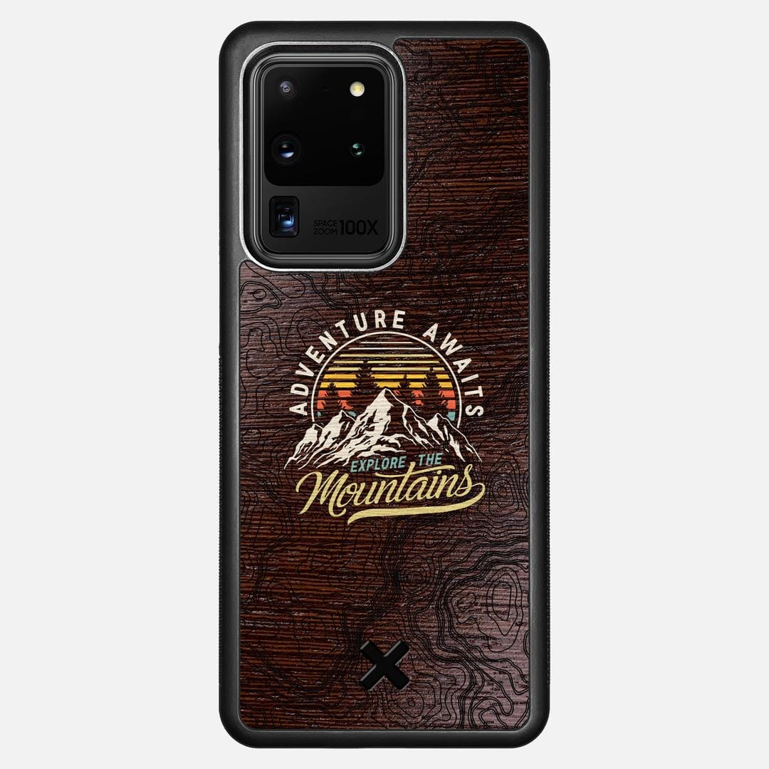 Wanderlust Case for the Samsung Galaxy S20 Ultra featuring a UV Printed Wenge Wood backer with the Keyway X Mark#Phone Model_Galaxy S20 Ultra