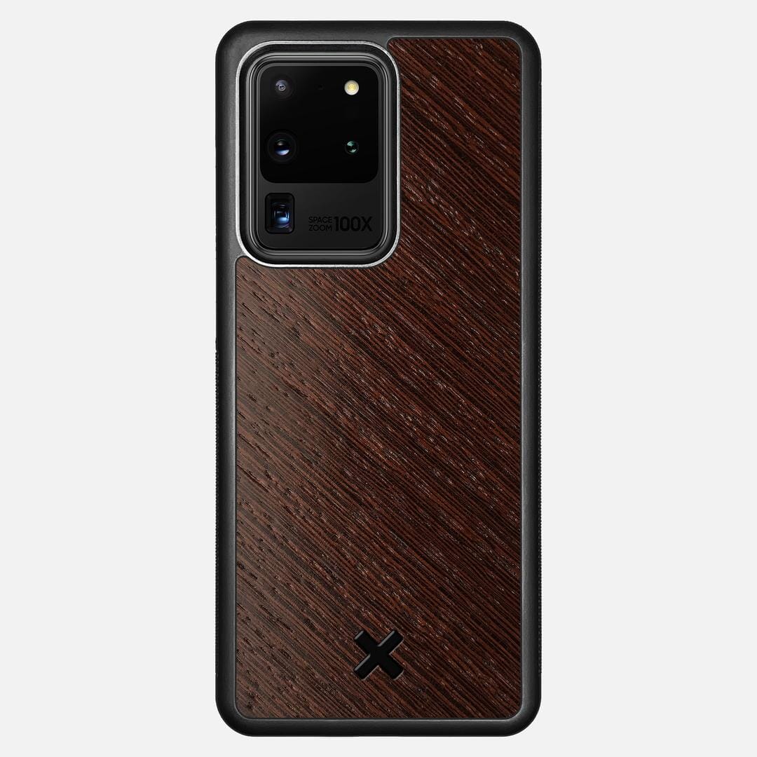 Wenge Pure Case for the Samsung Galaxy S20 Ultra featuring a Wenge Wood backer with the Keyway X Mark#Phone Model_Galaxy S20 Ultra