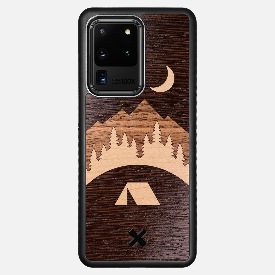 Woodland Case for the Samsung Galaxy S20 Ultra featuring a Wenge, Maple, and Walnut Wood backer with the Keyway X Mark#Phone Model_Galaxy S20 Ultra